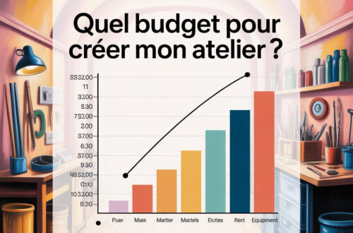 Budget atelier personnalisation textile - coûts équipements et charges