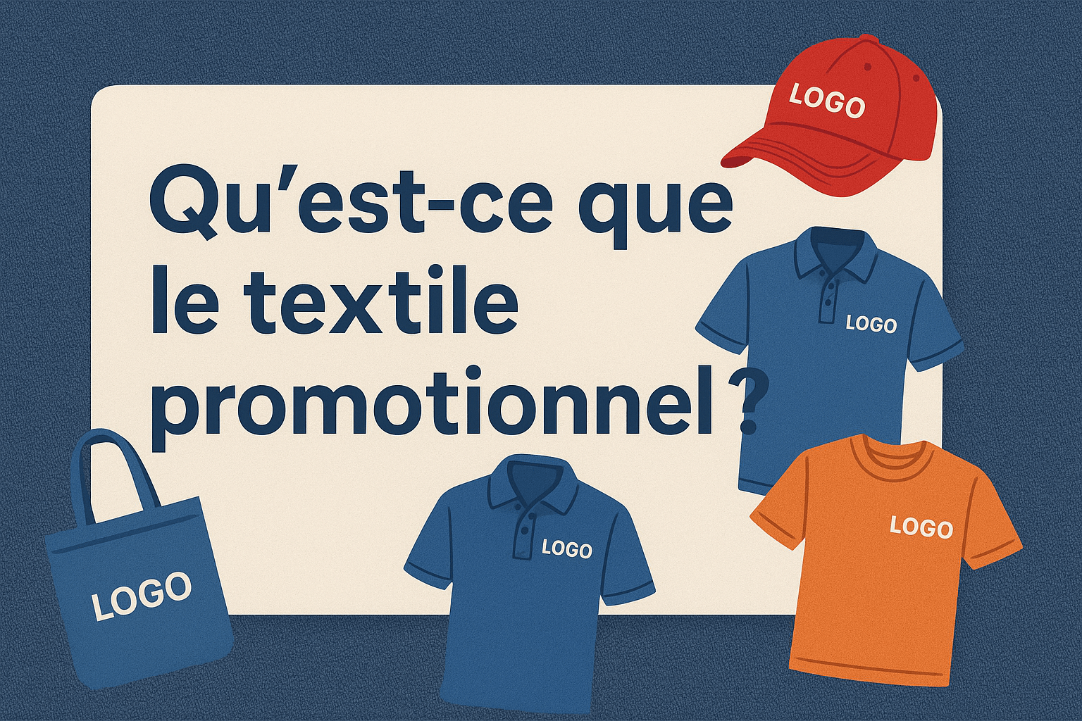 Textile promotionnel : T-shirts, polos et casquettes personnalisés pour la communication de marque